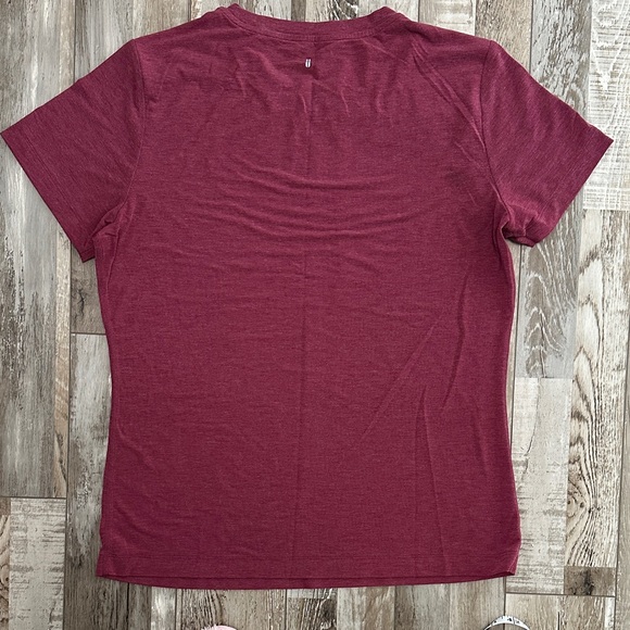 NOBULL Women's Burgundy Short Sleeve Tee - Picture 6 of 6